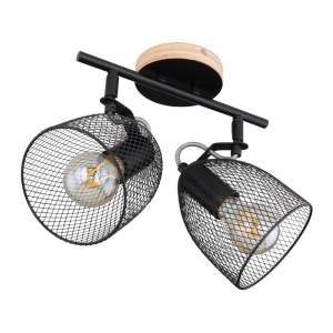 Aplica de perete / tavan stil industrial cu 2 spoturi JOSINA 96539 universul-luminii.ro