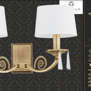 Aplica design clasic cristal Asfour Monza - Img 2