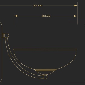 Aplica design clasic realizata manual N - Img 3
