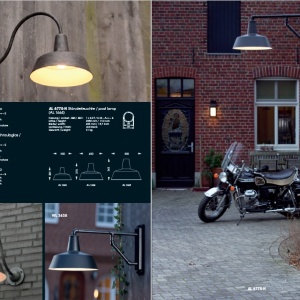 Aplica iluminat exterior din fier forjat design industrial WL 3638 61409 universul-luminii.ro