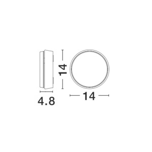 Aplica LED ambientala de exterior IP54 GRAVITY NVL-810067 79469 universul-luminii.ro