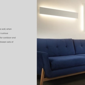 Aplica LED ambientala design liniar Vavin 120 - Img 5