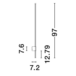 Aplica LED ambientala iluminat exterior IP65 RIDGE 229749 universul-luminii.ro