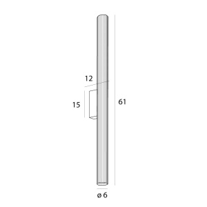 Aplica LED baie iluminat elegant IP44 Fayette H-61cm 239019 universul-luminii.ro