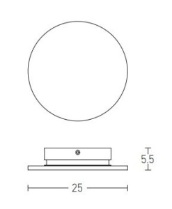 Aplica LED cu lumina ambientala Aviel D-25cm 233859 universul-luminii.ro