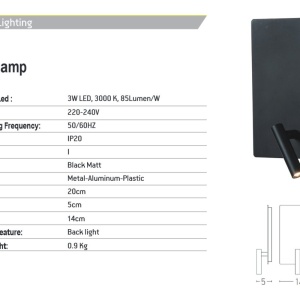 Aplica LED cu lumina ambientala si spot directionabil Minimal 155149 universul-luminii.ro