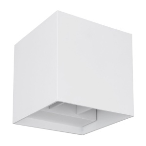 Aplica LED cu spot pentru iluminat exterior design modern IP54 Veronika alb 10x10cm 135809 universul-luminii.ro