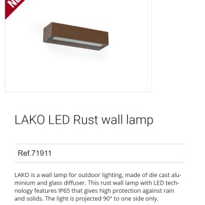 Aplica LED de exterior ambientala design modern IP65 LAKO maro 92459 universul-luminii.ro