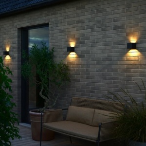 Aplica LED de exterior ambientala stil nordic IP44 Milda negru 149389 universul-luminii.ro