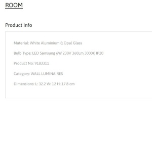 Aplica LED de perete cu suport incarcare telefon ROOM 222049 universul-luminii.ro