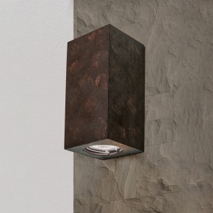 Aplica LED de perete design ambiental Cube 2 antique rustic - Img 2