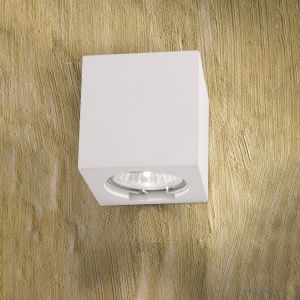 Aplica LED de perete design ambiental Cube alba - Img 3