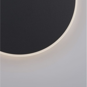 Aplica LED de perete design ambiental CYRCLE 30cm negru 204179 universul-luminii.ro