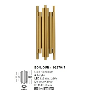 Aplica LED de perete design modern BONJOUR 214119 universul-luminii.ro