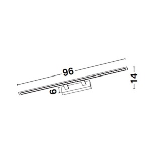 Aplica LED de perete design modern LIVIA alb NVL-9053301 94659 universul-luminii.ro