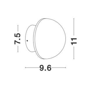 Aplica LED de perete design modern NETUNE NVL-9831050 94819 universul-luminii.ro