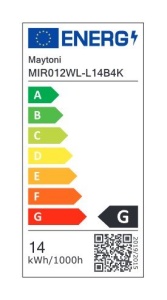Aplica LED de perete pentru oglinda, tablou design modern Fichte negru 180799 universul-luminii.ro