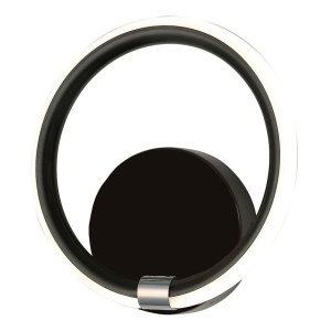 Aplica LED design modern Willow negru mat, alb - Img 1