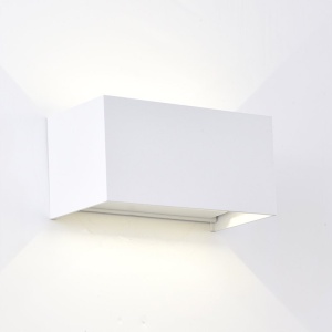 Aplica LED dimabila iluminat exterior ambiental IP54 DAVOS Double alb MA-8606