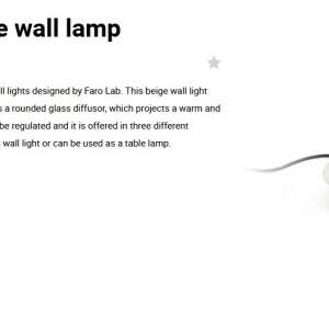 Aplica LED dimabila stil modern minimalist MAYA Beige 214509 universul-luminii.ro