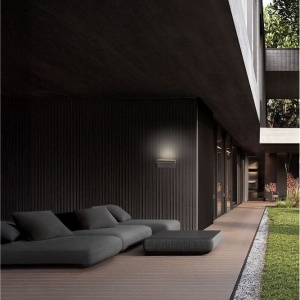 Aplica LED din ciment negru pentru exterior IP65 LITA 250629 universul-luminii.ro