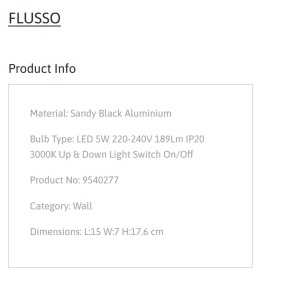 Aplica LED directionabila Light Up & Down stil minimalist FLUSSO, NVL-9540277 - Img 13
