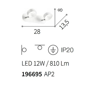 Aplica LED directionabila OBY AP2 196695 - Img 2