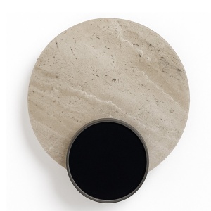 Aplica LED lumina ambientala travertin ECLIPSE WALL 10W 3000K