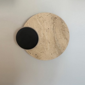 Aplica LED lumina ambientala travertin ECLIPSE WALL 14W 3000K - Img 2