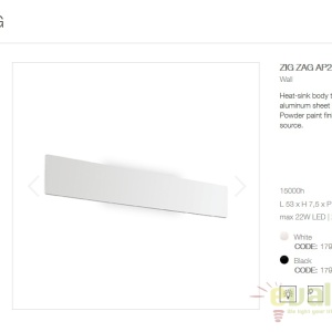 Aplica LED moderna ambientala ZIG ZAG AP D53 BIANCO 3000K - Img 4