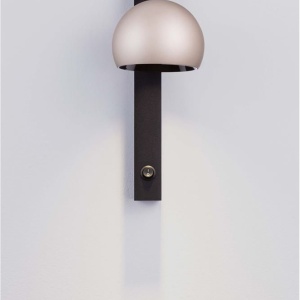 Aplica LED moderna stil minimalist LUSA negru/cafeniu 238189 universul-luminii.ro