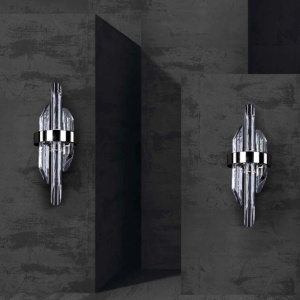 Aplica LED moderna Vision design LUX cristal QUARTZ 01