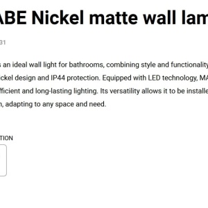 Aplica LED pentru baie IP44 MABE nickel - Img 2