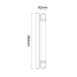 Aplica LED pentru baie IP44 Omi 60 aurie - Img 5