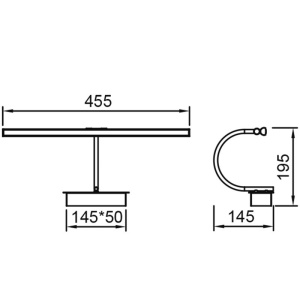 Aplica LED pentru oglinda/tablou PARACURU 8W MA-8915 247219 universul-luminii.ro