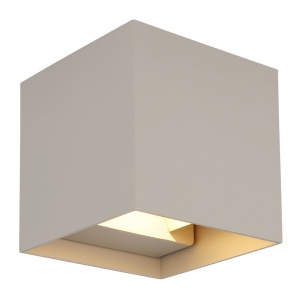 Aplica LED, Spot pentru iluminat exterior design modern IP54 Veronika nisip 10x10cm - Img 2