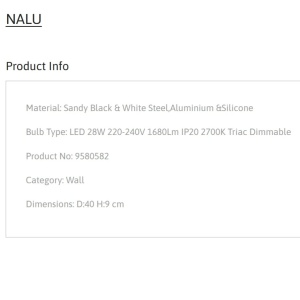 Aplica LED stil ambiental NALU diametru-40cm, 2700K NVL-9580582 246469 universul-luminii.ro