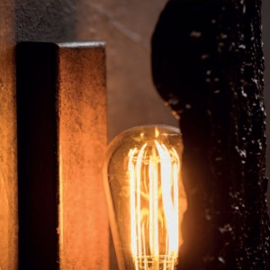 Aplica lumina ambientala design scoarta de copac din aluminiu turnat WL 3661, 74cm 49249 universul-luminii.ro
