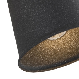 Aplica metalica reglabila stil industial KONGO 2L negru 103819 universul-luminii.ro