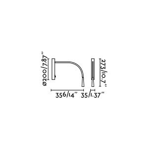 Aplica moderna cu reader FLIN LED White 64318 78169 universul-luminii.ro