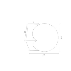 Aplica moderna minimalista AUSTIN negru/alb 103459 universul-luminii.ro