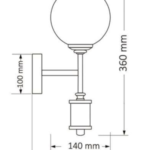 Aplica moderna realizata manual Artu Glass 78889 universul-luminii.ro