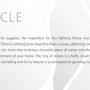 Aplica moderna Vision, design elegant Cristal Bohemia Exclusive ICICLE – WL 88769 universul-luminii.ro