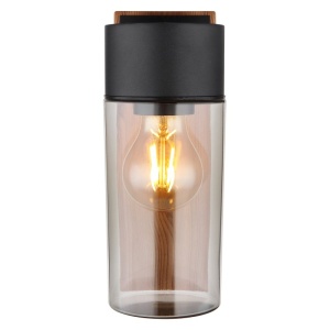Aplica pentru exterior design industrial IP44 Etsi maro, negru 134779 universul-luminii.ro
