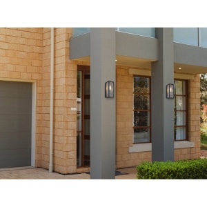 Aplica pentru exterior design modern IP44 Gundula negru 134789 universul-luminii.ro
