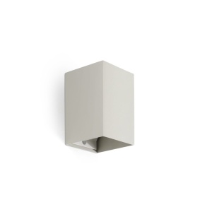 Aplica perete aluminiu gri, 1xGU10, LUNE square