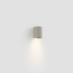 Aplica perete aluminiu striat gri, 1xGU10, SOLE round - Img 3