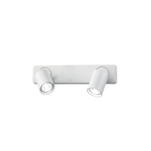 Aplica perete cu 2 spoturi directionabile RUDY AP2 BIANCO 229041 IDL - Img 1