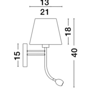 Aplica perete cu reader LED design modern Valencia NVL-8127401 76529 universul-luminii.ro