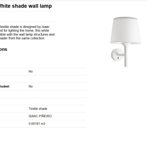 Aplica perete cu reader LED moderna design elegant SAVOY alba 189979 universul-luminii.ro